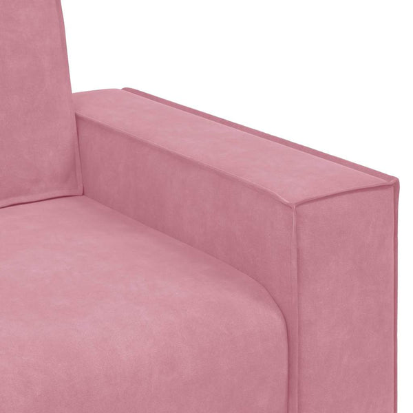 vidaXL Fauteuil rose 100x78x84 cm velours