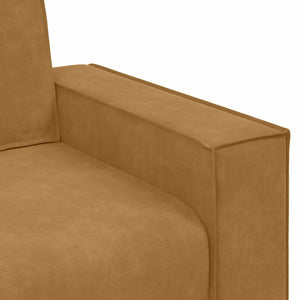 Brauner Samt Sessel 100 cm