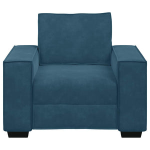 vidaXL Fauteuil bleu 100x78x84 cm Velours