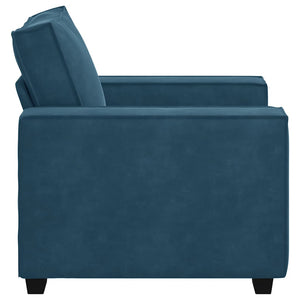 vidaXL Fauteuil bleu 100x78x84 cm Velours