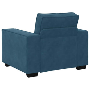 vidaXL Fauteuil bleu 100x78x84 cm Velours