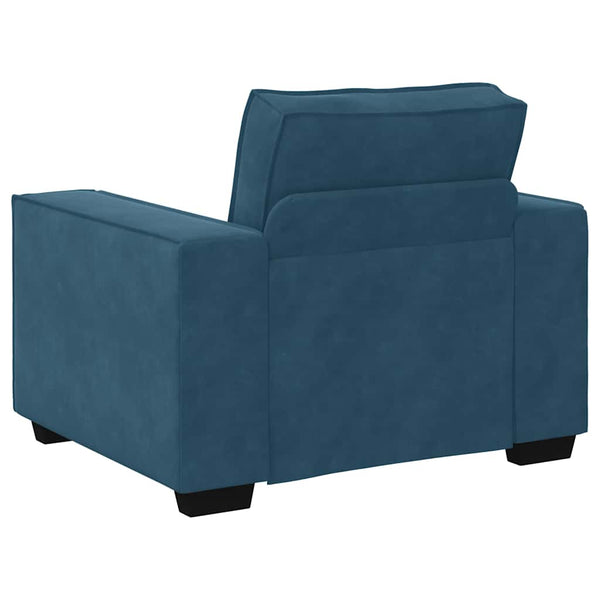 vidaXL Fauteuil bleu 100x78x84 cm Velours