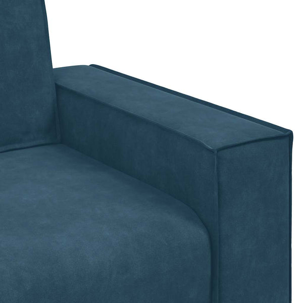 vidaXL Fauteuil bleu 100x78x84 cm Velours