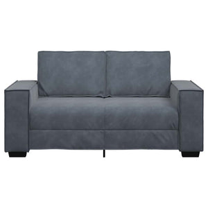2-Sitzer Sofa Dunkelgrau Samt