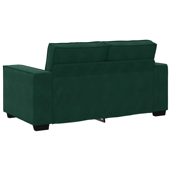 vidaXL Canapé 2 places vert foncé 160x78x84 cm Velours