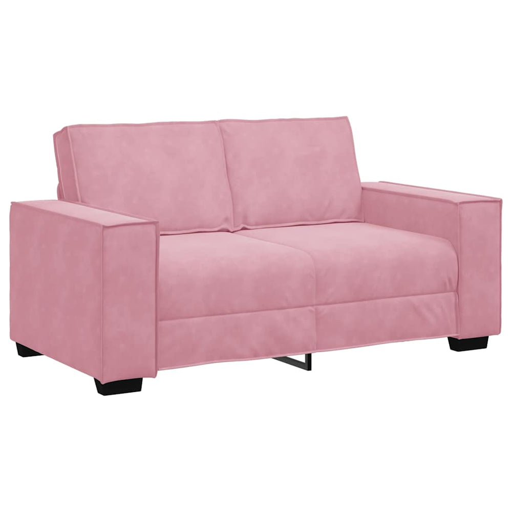 vidaXL Canapé à 2 places rose 160x78x84 cm Velours