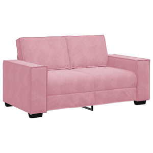 vidaXL Canapé à 2 places rose 160x78x84 cm Velours