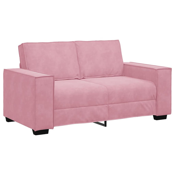 vidaXL Canapé à 2 places rose 160x78x84 cm Velours