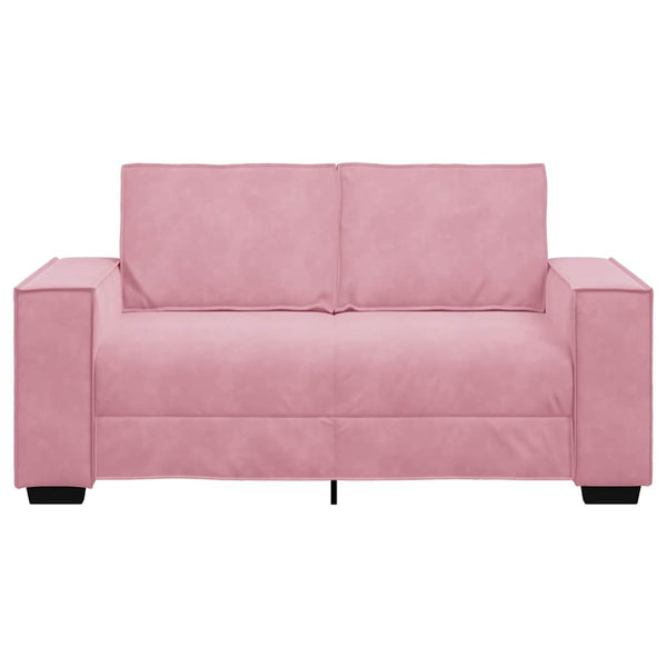vidaXL Canapé à 2 places rose 160x78x84 cm Velours