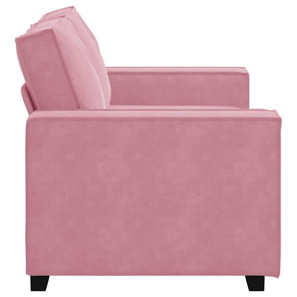 vidaXL Canapé à 2 places rose 160x78x84 cm Velours