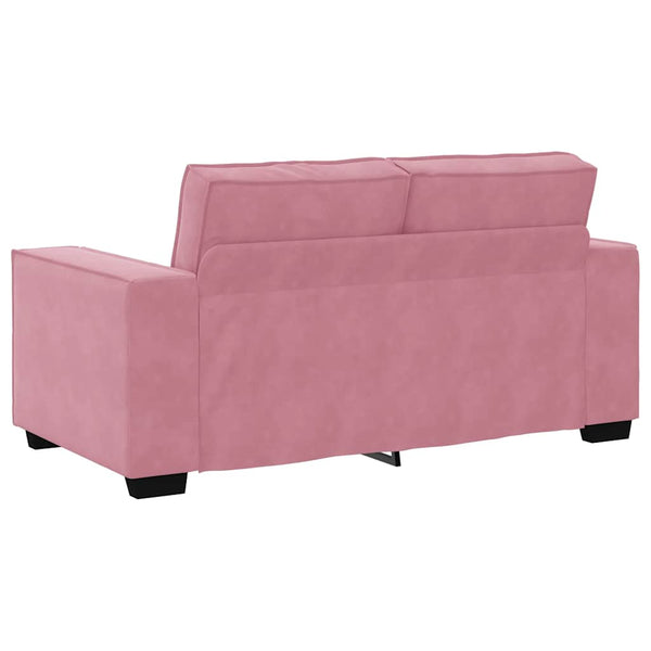 vidaXL Canapé à 2 places rose 160x78x84 cm Velours