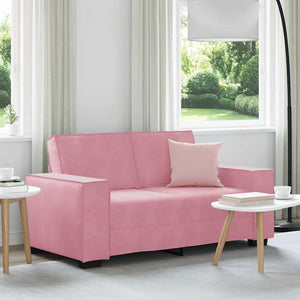 vidaXL Canapé à 2 places rose 160x78x84 cm Velours