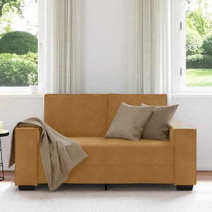 vidaXL Canapé 2 places marron 160x78x84 cm Velours