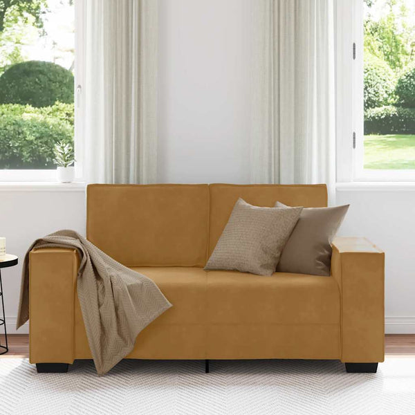 vidaXL Canapé 2 places marron 160x78x84 cm Velours