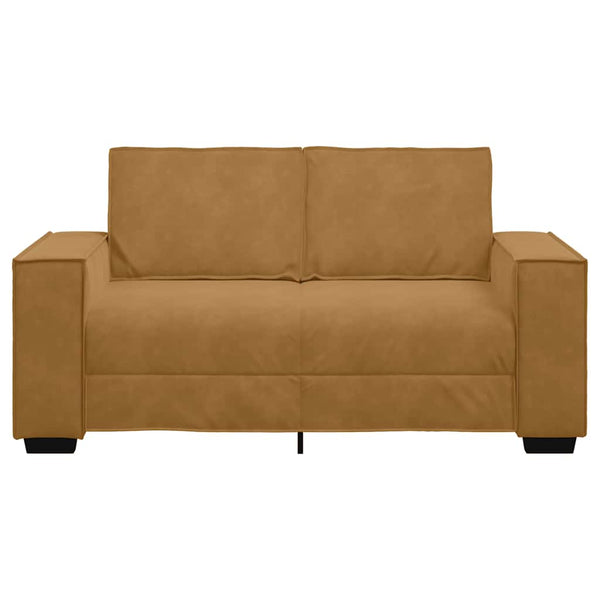 vidaXL Canapé 2 places marron 160x78x84 cm Velours