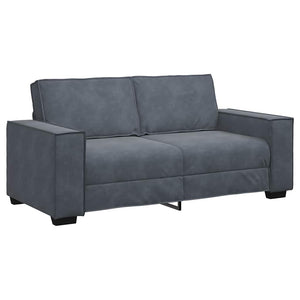 vidaXL 2-Seater Sofa Dark Grey 180x78x84 cm Velvet