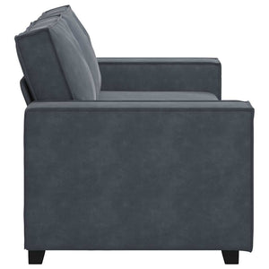 vidaXL 2-Seater Sofa Dark Grey 180x78x84 cm Velvet