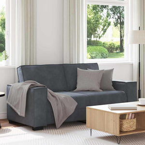 vidaXL 2-Seater Sofa Dark Grey 180x78x84 cm Velvet