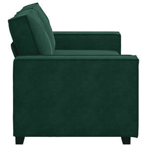 vidaXL Canapé 2 places vert foncé 180x78x84 cm Velours