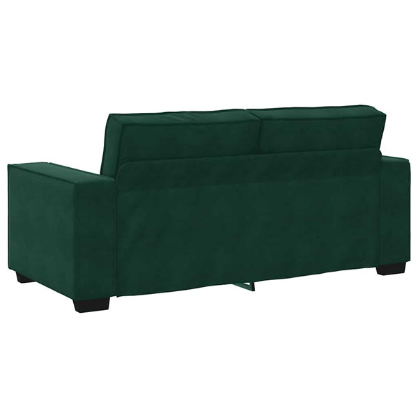 vidaXL Canapé 2 places vert foncé 180x78x84 cm Velours