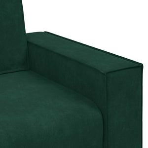 vidaXL Canapé 2 places vert foncé 180x78x84 cm Velours