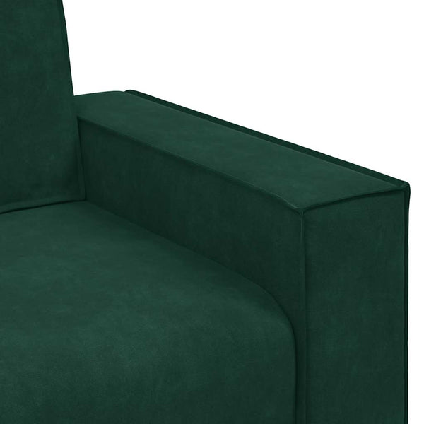 vidaXL Canapé 2 places vert foncé 180x78x84 cm Velours