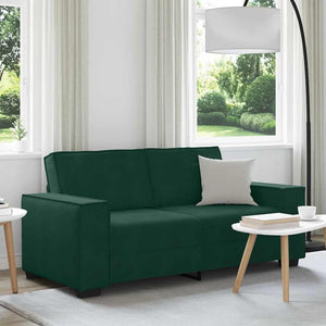 vidaXL Canapé 2 places vert foncé 180x78x84 cm Velours