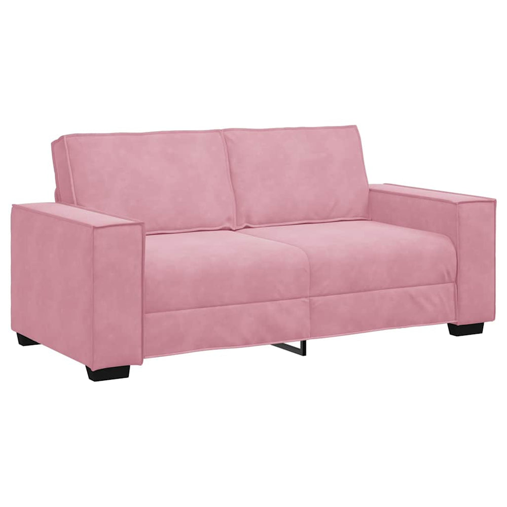 vidaXL Canapé 2 places rose 180x78x84 cm velours