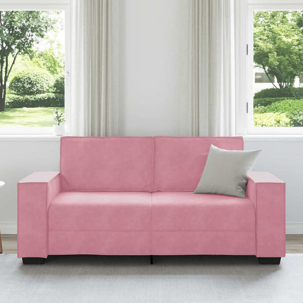 vidaXL Canapé 2 places rose 180x78x84 cm velours