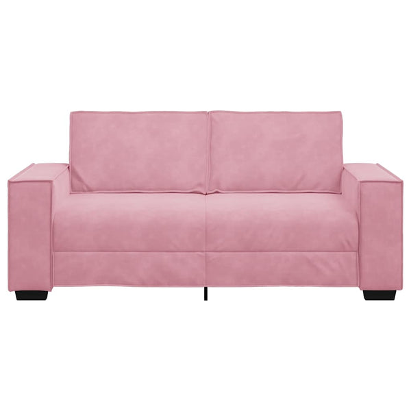 vidaXL Canapé 2 places rose 180x78x84 cm velours