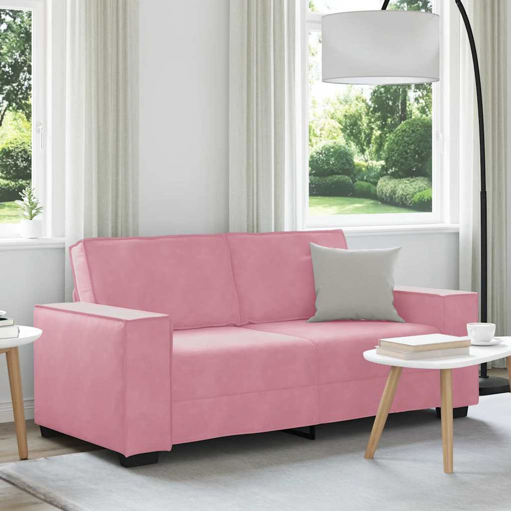 vidaXL Canapé 2 places rose 180x78x84 cm velours