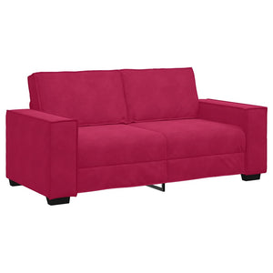 vidaXL Canapé 2 places Rouge bordeaux 180x78x84 cm Velours