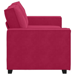 vidaXL Canapé 2 places Rouge bordeaux 180x78x84 cm Velours