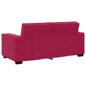 vidaXL Canapé 2 places Rouge bordeaux 180x78x84 cm Velours