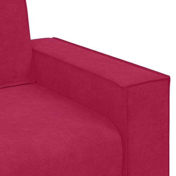 vidaXL Canapé 2 places Rouge bordeaux 180x78x84 cm Velours