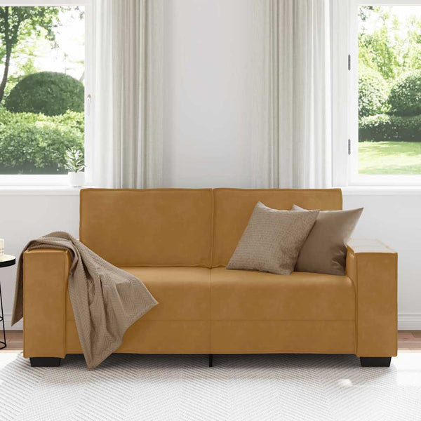 vidaXL Canapé 2 places marron 180x78x84 cm velours