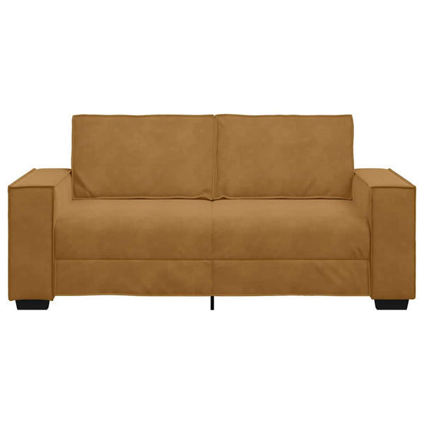 vidaXL Canapé 2 places marron 180x78x84 cm velours