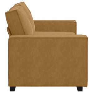 vidaXL Canapé 2 places marron 180x78x84 cm velours