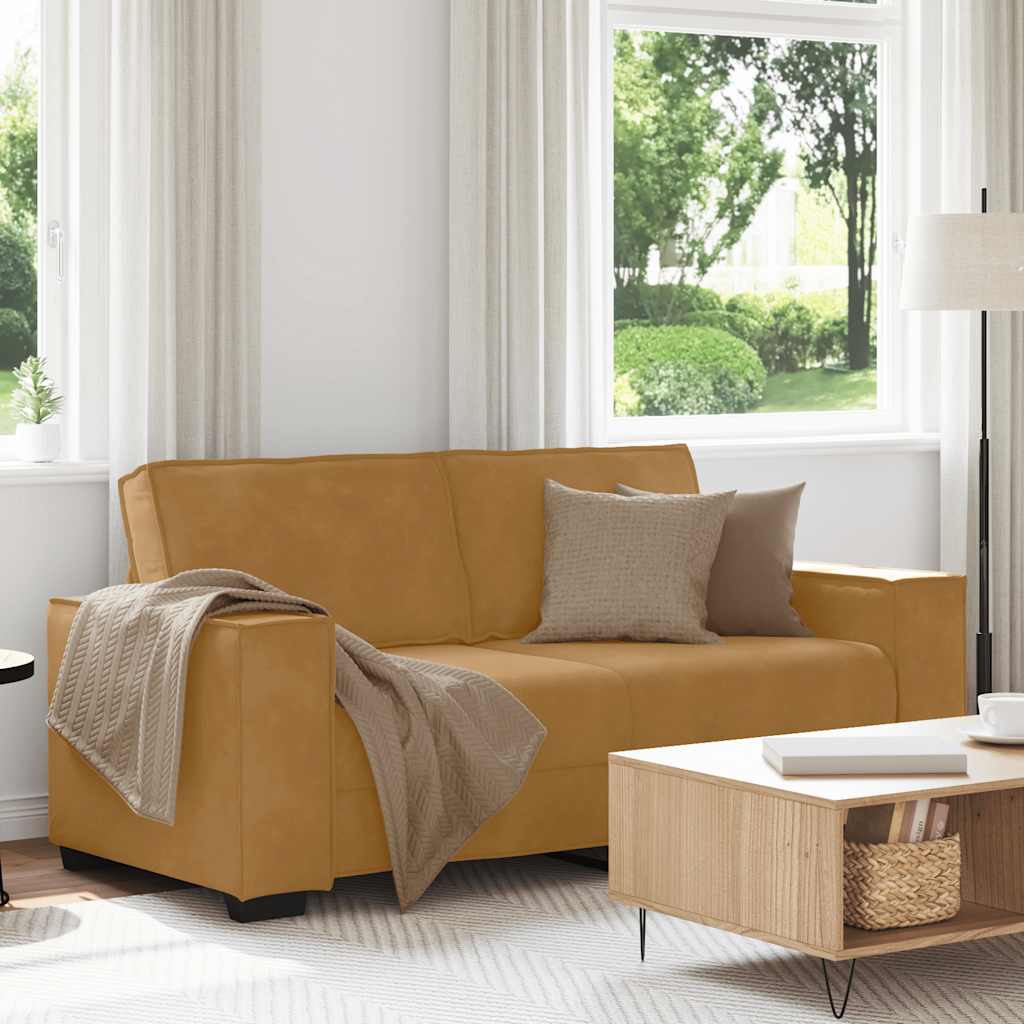 vidaXL Canapé 2 places marron 180x78x84 cm velours