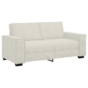 2-Sitzer Sofa Creme Samt