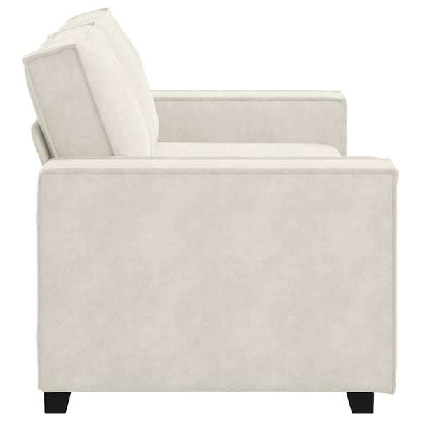 2-Sitzer Sofa Creme Samt