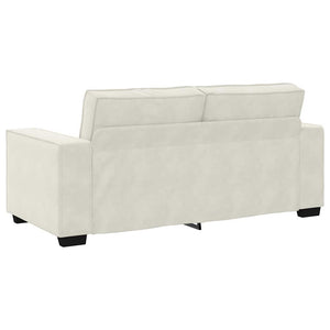 2-Sitzer Sofa Creme Samt