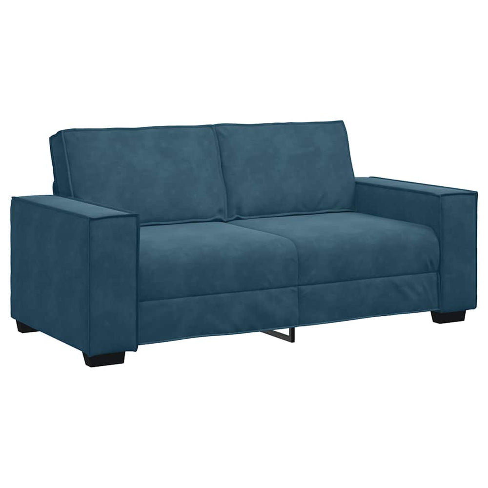 vidaXL Canapé 2 places bleu 180x78x84 cm Velours