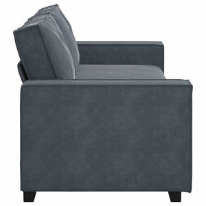 vidaXL 3-Seater Sofa Dark Grey 220x78x84 cm Velvet
