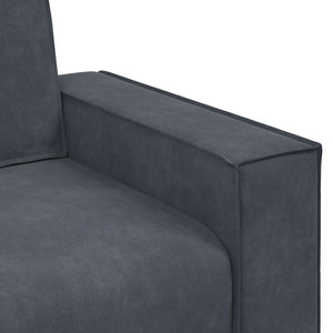 vidaXL 3-Seater Sofa Dark Grey 220x78x84 cm Velvet