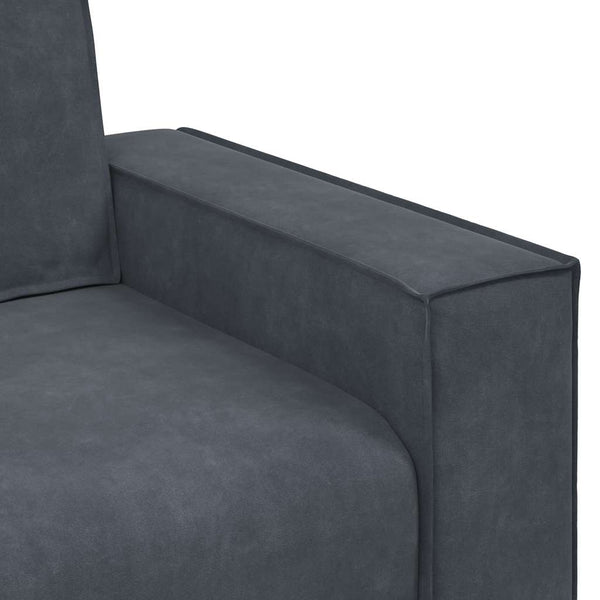 vidaXL 3-Seater Sofa Dark Grey 220x78x84 cm Velvet