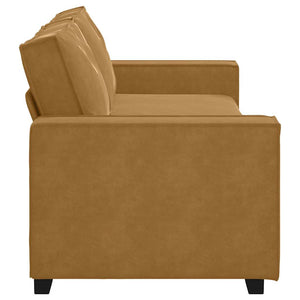 vidaXL Canapé à 3 places marron 220x78x84 cm Velours