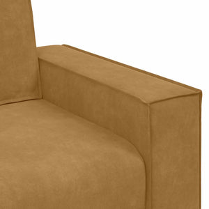 vidaXL Canapé à 3 places marron 220x78x84 cm Velours