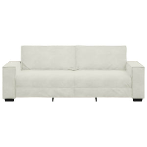 3-Sitzer Sofa Creme Samt