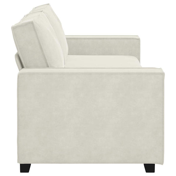 3-Sitzer Sofa Creme Samt